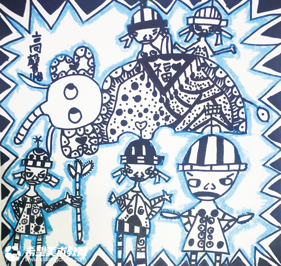 希望美术教育少儿美术作品