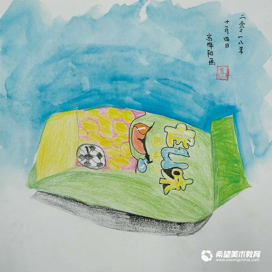 希望美术教育少儿美术作品零食