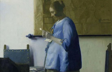 约翰尼斯·维米尔-《读信的蓝衣女子》
