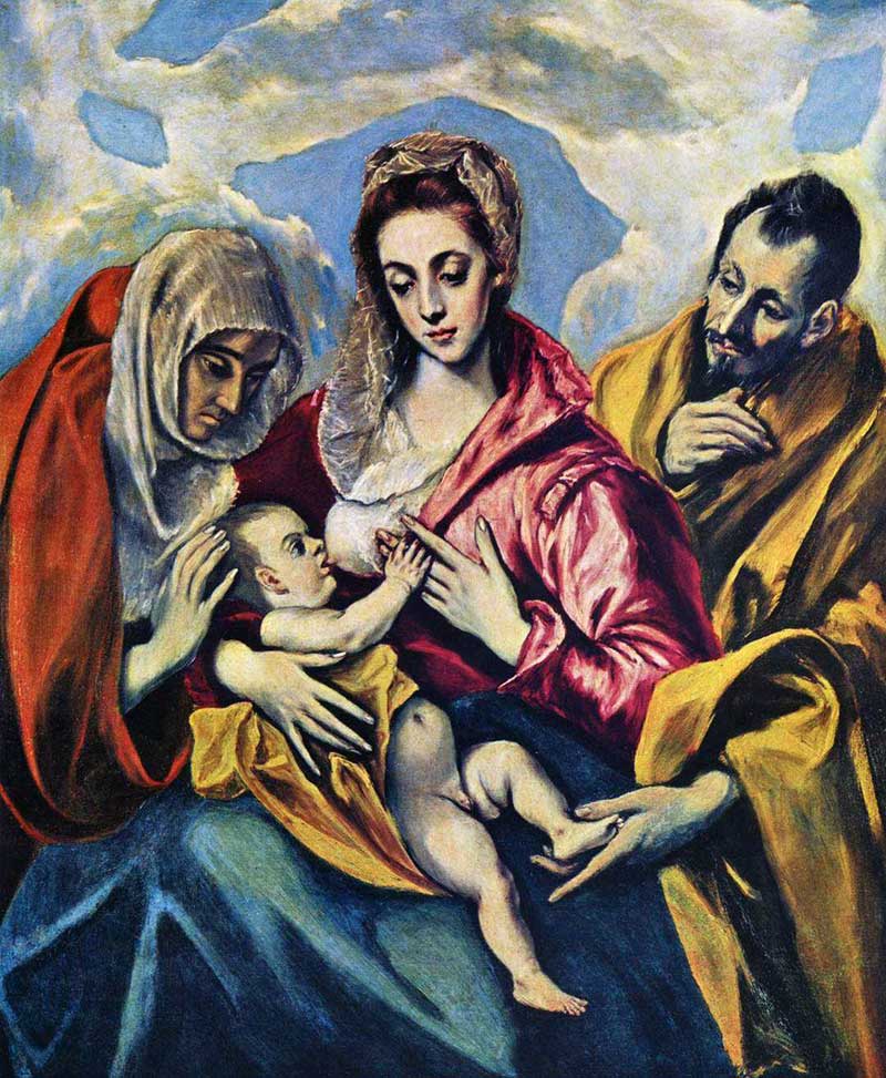 格列柯宗教画名作《圣家族》
