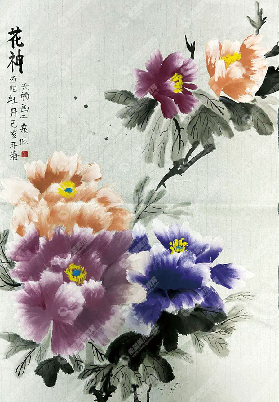 希望美术小画家张天畅《花神》