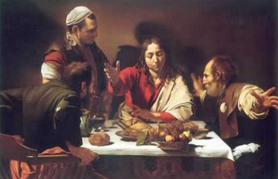 卡拉瓦乔《基督在以马忤斯的晚餐》